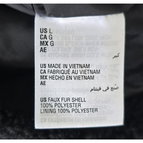 INC International Concepts Sherpa Jacket Women's L Black Wrap Button Crop NWT - Picture 6 of 14